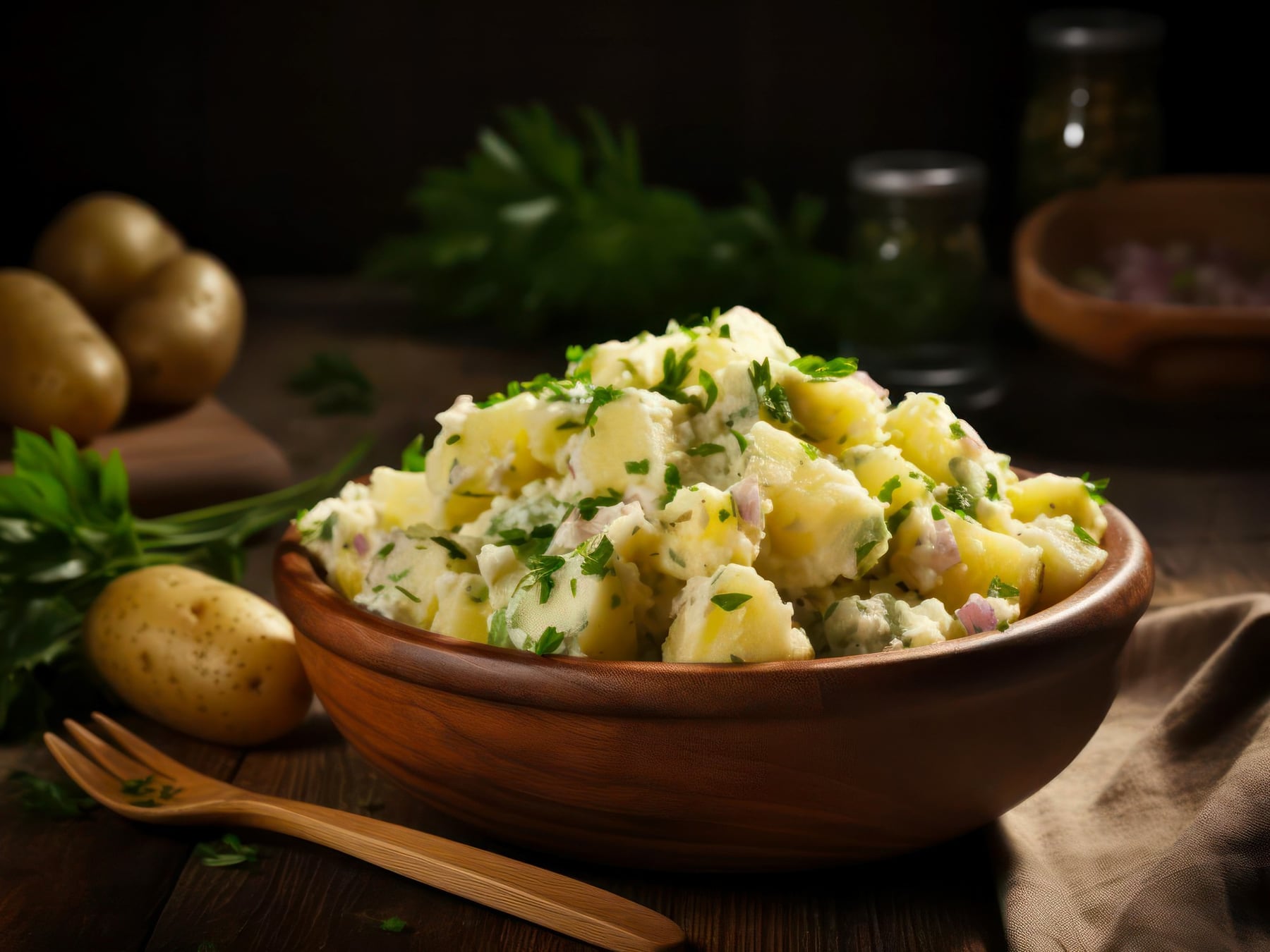 Ensalada de papa bien cremosa: la guia para que los cubos queden enteros y el aderezo, perfecto