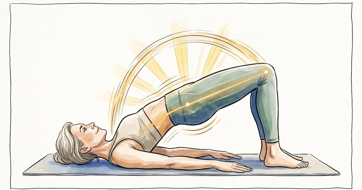 Plancha con rodillas y puente: dos aliados para un abdomen firme después de los 50