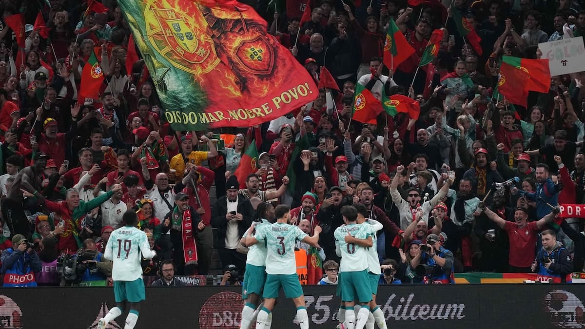Portugal se floreó en Dinamarca: cuatro goles, dos sustos y un equipo que sabe ganar sin su capitán