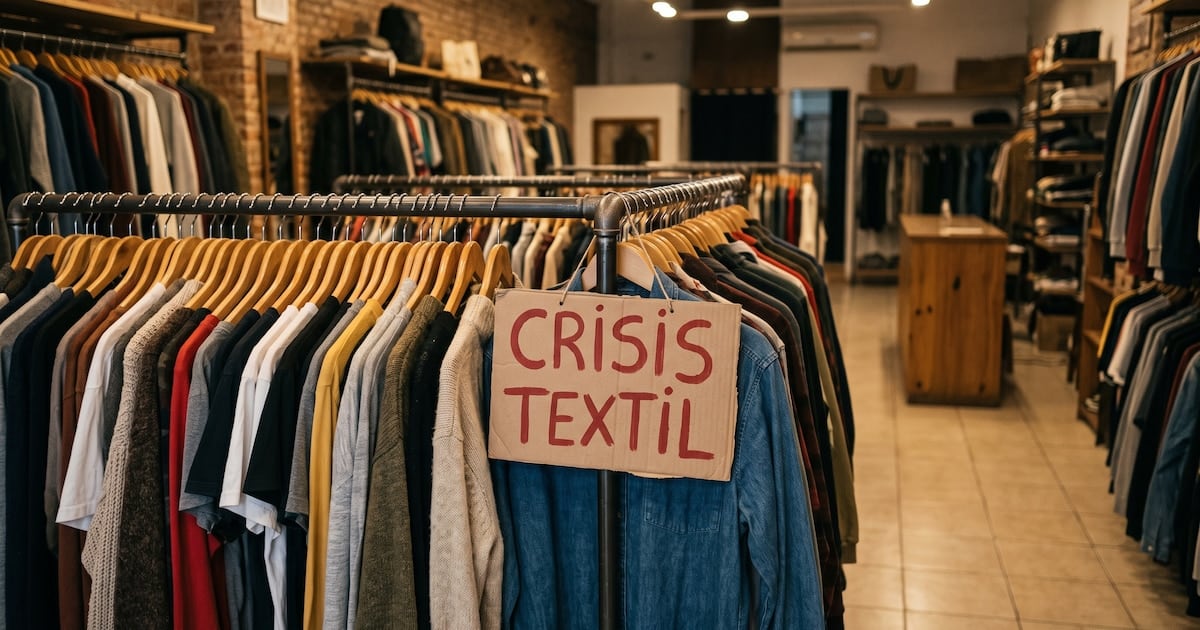 La industria textil acumula una contracción de 22,6% en lo que va de 2026 y describe su peor escenario en décadas
