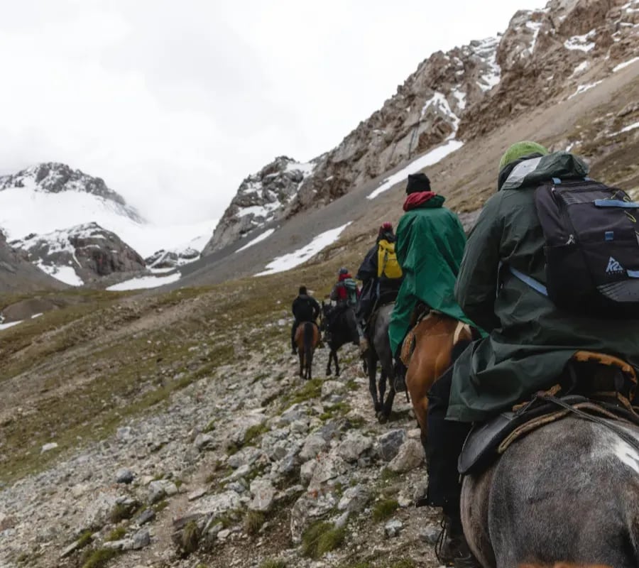 Cabalgatas con alma de familia en la entrada de Caviahue: el bienestar del caballo como punto de partida