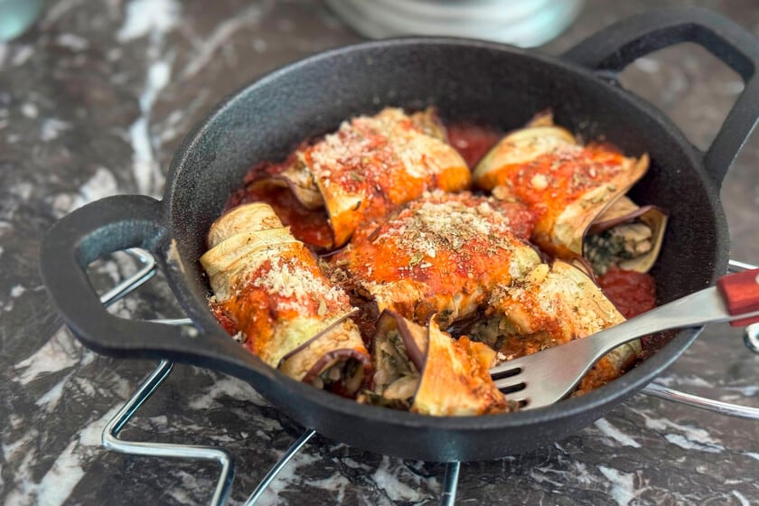 Rollitos de berenjena al horno: una vuelta de rosca que salva cualquier almuerzo